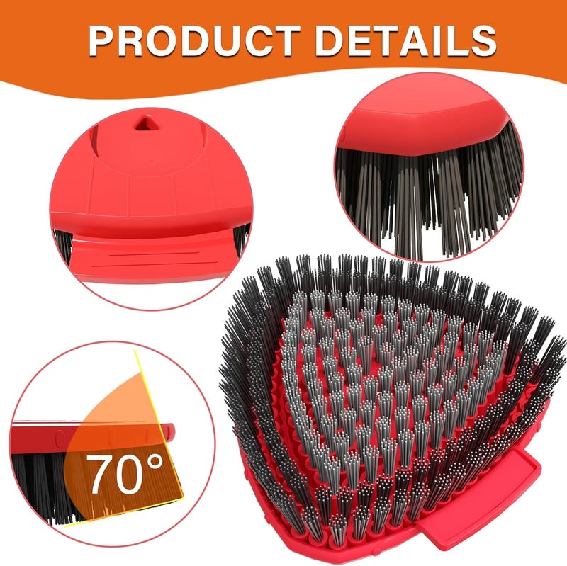 Fatmass Scrub Brush Mop Head Replacement Compatible with O Cedar EasyWring 1 Tank Spin Mop,New Upgrade Stiff Bristle Shower Brush Scrubbing Brush Cleaning Brush for Bathroom, Kitchen, Tub, Tile - Image 3